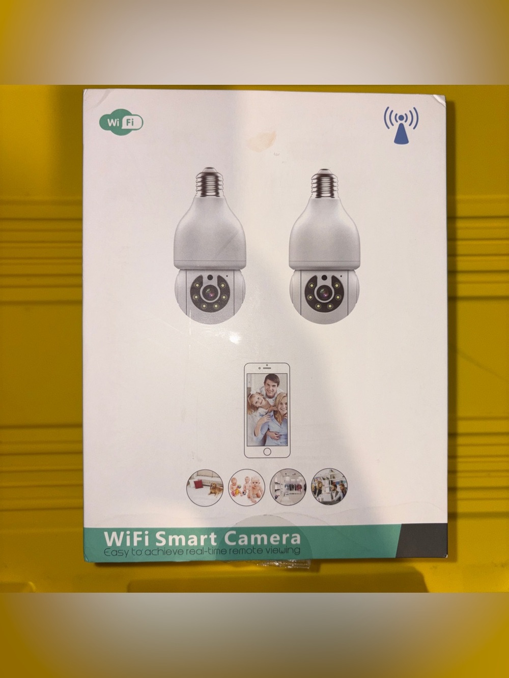 WESECUU WiFi Smart Security Camera 2 Pack – New – Bulb Cameras